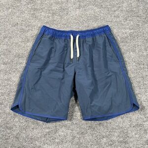 Fair Harbor Swim Trunks Mens Small Blue Lined 8" Bayberry‎ Trunk Beach Surf